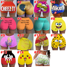 Load image into Gallery viewer, Printed tight yoga shorts AY1126
