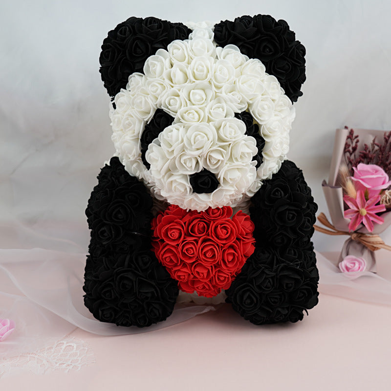 Valentine's Day 40CM Rose Bear （With gift box）AE4123