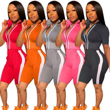 Load image into Gallery viewer, Summer short-sleeved casual short set 8286
