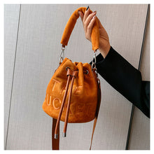 Load image into Gallery viewer, Letter plush bucket bag(AB2101)
