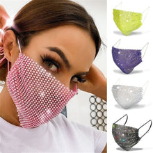Load image into Gallery viewer, Fashion rhinestone decorative face mask（AE4103）
