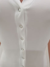 Load image into Gallery viewer, Women&#39;s single row button short sleeve hat Jumpsuit AY1937
