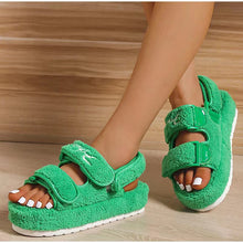 Load image into Gallery viewer, Fashion Platform Plush Sandals（HPSD230）
