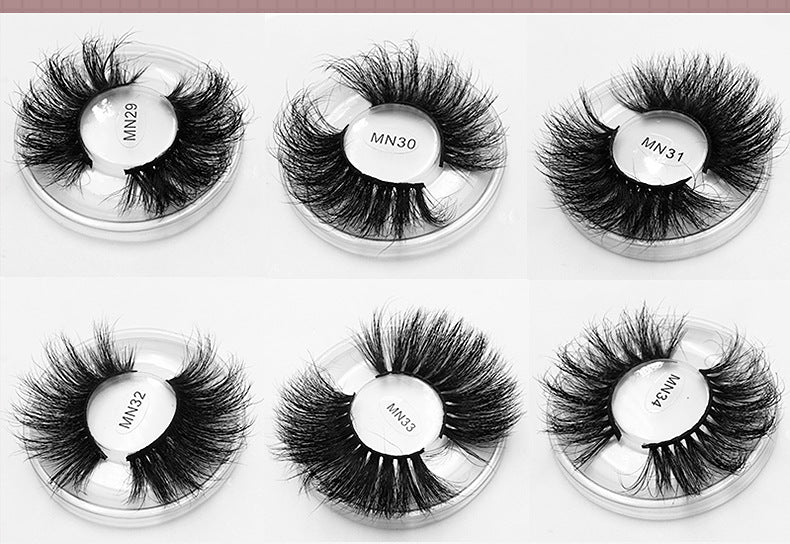 Fluffy eyelashes 8D 25mm mink eyelashes AH5002