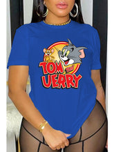 Load image into Gallery viewer, Cartoon printing loose T-shirt AY2681
