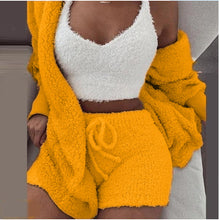 Load image into Gallery viewer, Plush three-piece soft casual wear
