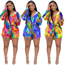 Load image into Gallery viewer, Fashion printed casual two piece set AY2171
