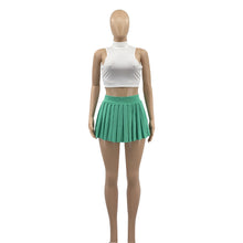 Load image into Gallery viewer, T-shirt pleated skirt two piece set AY2195

