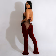Load image into Gallery viewer, Solid color mesh stitching sexy jumpsuit AY2712

