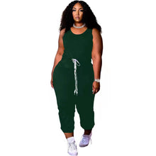 Load image into Gallery viewer, Solid color vest loose fashion jumpsuit AY1343

