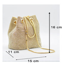 Load image into Gallery viewer, Hot personality crossbody shoulder rhinestone queen bag
