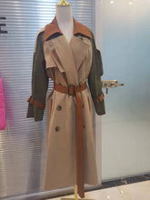 Load image into Gallery viewer, Fashion color matching long trench coat（AY1339）

