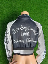 Load image into Gallery viewer, Block printed baseball jersey sports coat(AY2414)
