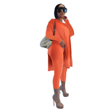 Load image into Gallery viewer, Solid color mid-length slit long-sleeved trousers suit（AY1297）
