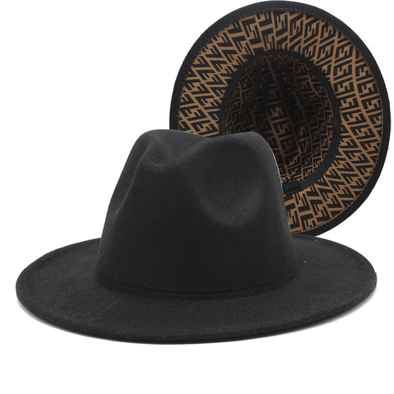 Printed double-sided color matching jazz hat（AE4073）