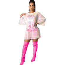Load image into Gallery viewer, Sexy Lettering Sequin Pack Hip Dress（AY1747）
