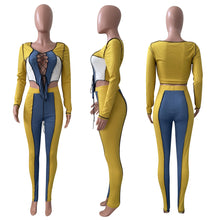 Load image into Gallery viewer, Sexy strappy stitching casual suit AY1269
