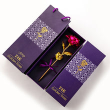 Load image into Gallery viewer, Valentine&#39;s Day Imitation Gold Foil Rose Gift Box

