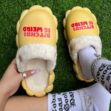 Load image into Gallery viewer, Woolly winter slippers for women in large sizes ( HPSD249)
