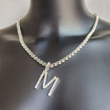 Load image into Gallery viewer, Rhinestone letter necklace(quantity 10)
