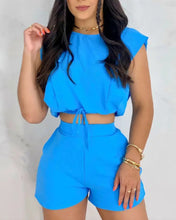 Load image into Gallery viewer, Fashion Solid Color Two Piece Set（AY2093）
