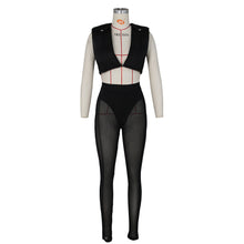 Load image into Gallery viewer, Mesh tank top two piece suit AY2117
