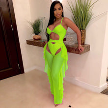 Load image into Gallery viewer, Sexy solid color mesh two-piece set（AY1807）
