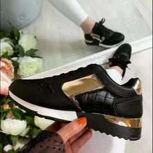 Load image into Gallery viewer, Colorblock casual lace-up flat sneakers（HPSD091）
