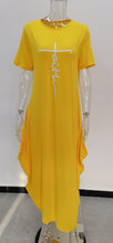 Load image into Gallery viewer, Solid color short-sleeved irregular dress（AY1376）
