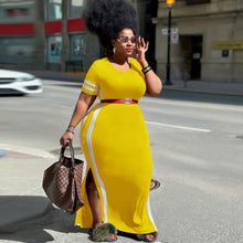 Load image into Gallery viewer, Casual Crew Neck Colorblock Dress（Belt not included）AY1774
