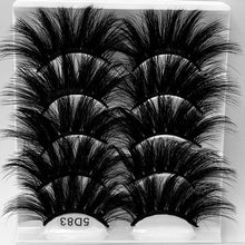 Load image into Gallery viewer, 5 pairs of 25mm mink eyelashes
