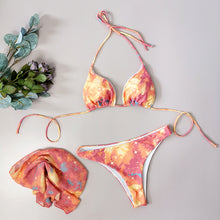 Load image into Gallery viewer, Sexy starry sky smudge three-piece bikini（AY1739）
