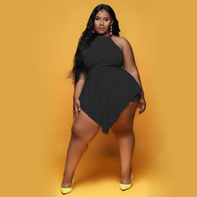 Load image into Gallery viewer, Slim large size irregular solid color jumpsuit AY1197
