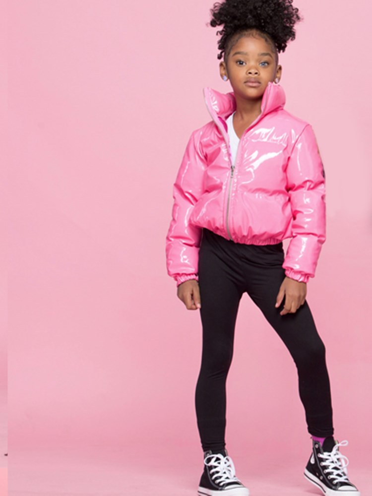 Children's trendy shiny cotton jacket（AY1418）
