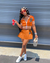 Load image into Gallery viewer, Fashion Letter Print Baseball Uniform Sports Skirt Set（AY1802）
