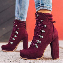 Load image into Gallery viewer, High-heel lace-up ankle boots（HPSD152）
