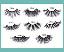 Load image into Gallery viewer, 5 pairs of 25mm Imitation mink eyelashes
