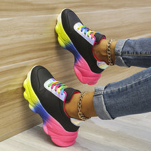 Load image into Gallery viewer, Color graffiti hand drawn casual shoes HPSD121
