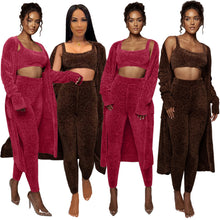 Load image into Gallery viewer, Solid color leisure three-piece suit（AY1520）
