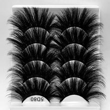 Load image into Gallery viewer, 5 pairs of 25mm mink eyelashes
