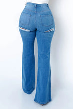 Load image into Gallery viewer, Fashion stretch ripped flared jeans（AY1465）
