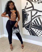 Load image into Gallery viewer, Sexy solid color chain suit（AY2250）
