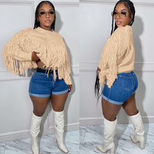 Load image into Gallery viewer, Fashion knitting tassel sweater top AY2552
