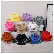 Load image into Gallery viewer, Letter plush bucket bag(AB2101)
