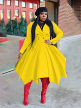 Load image into Gallery viewer, Double-breasted lapel collar trench coat long coat（AY1470）
