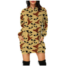 Load image into Gallery viewer, Halloween hooded long sleeve dress（AY1401）
