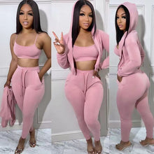 Load image into Gallery viewer, Sweater hooded sports casual suit（AY2427）
