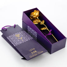 Load image into Gallery viewer, Valentine&#39;s Day Imitation Gold Foil Rose Gift Box

