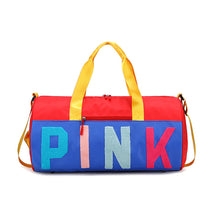 Load image into Gallery viewer, PINK color-blocking shoulder bag (normal product, non-brand)
