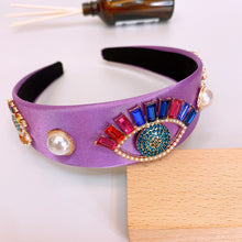 Load image into Gallery viewer, Hot sale rhinestone pearl eyes headband
